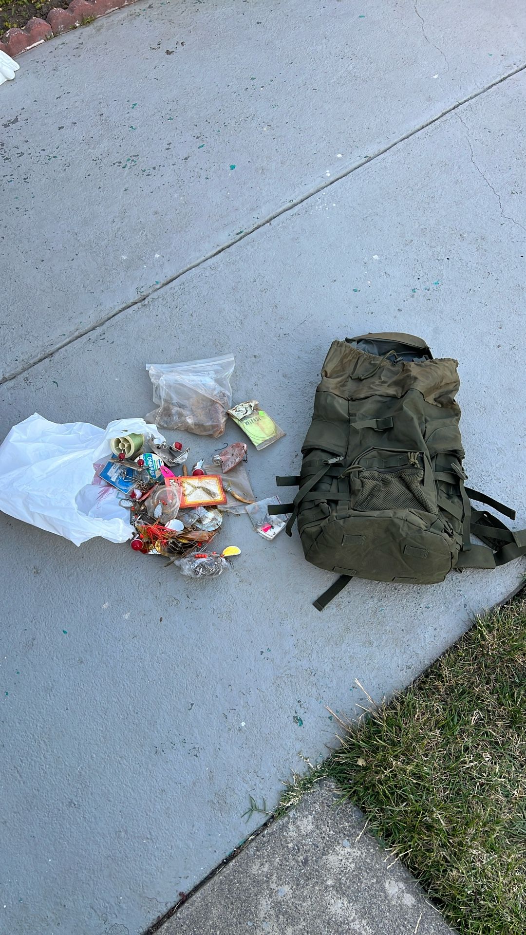 Tactical Backpack With Fishing Stuffs 