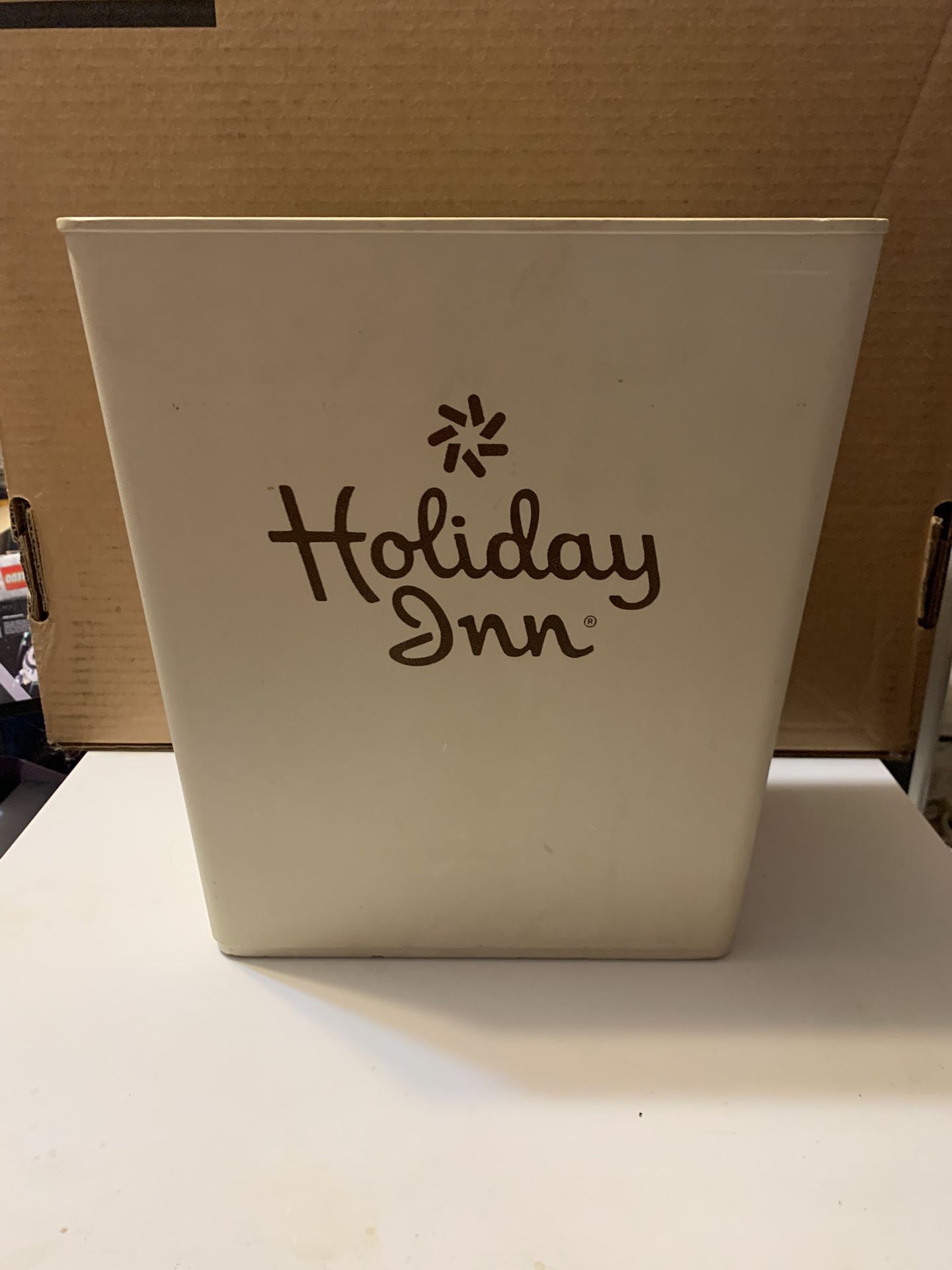 Vintage Holiday Inn Trash Can