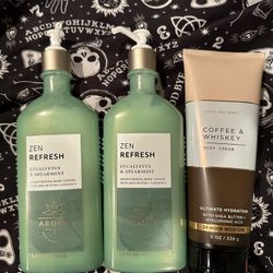 Set of three new Bath and body Works lotions