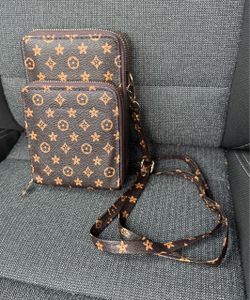 Monogram Crossbody Phone Bag with Wallet