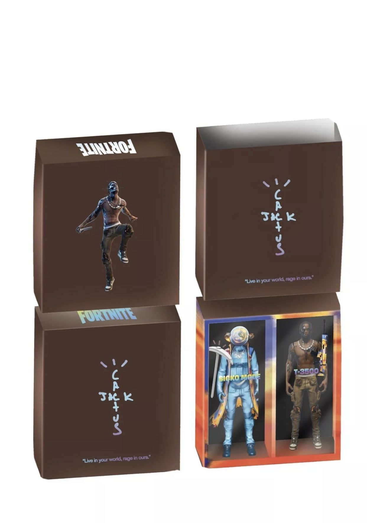 Limited🔥CACTUS JACK Travis Scott FORTNITE 12" ACTION FIGURE CONFIRMED In Hand