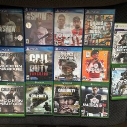 Ps4&XboxOne games Cod Modern Warfare &Infinite warfare &Vanguard&Coldwar &Gta5