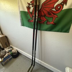 2 CCM Jetspeed FT3 Pro Hockey Sticks