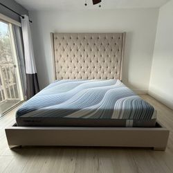 King Bed Beige 