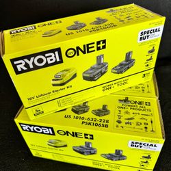 🔥 New 18V Ryobi Lithium Starter Kit Battery  