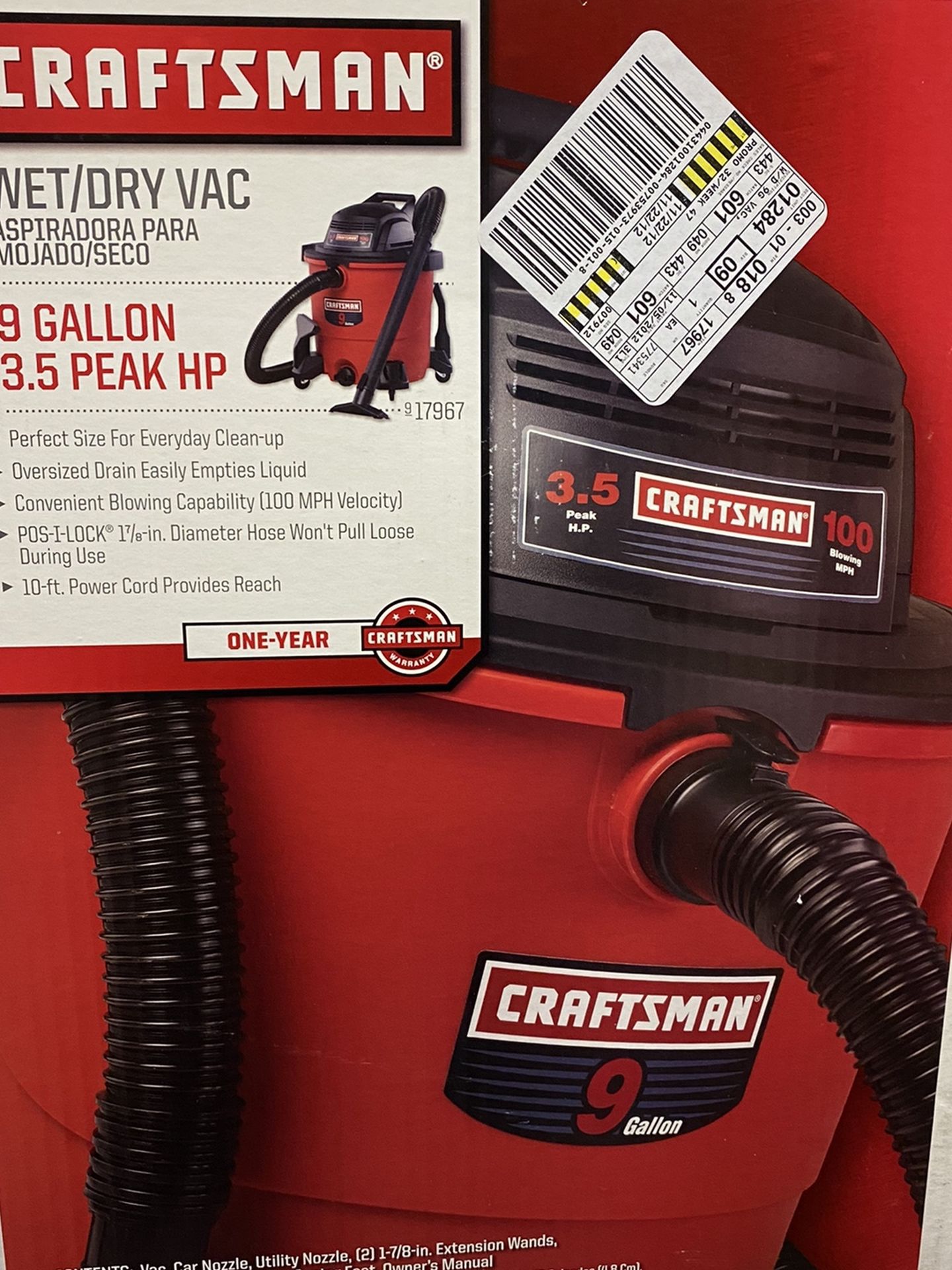 Craftsman Wet/dry Vacuum