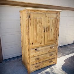 Natural Wood Hutch / Dresser 