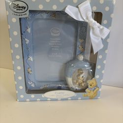 Disney Winnie the Pooh "Magical Beginnings" photo frame and keepsake box set