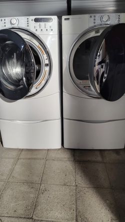 Washer and electric dryer