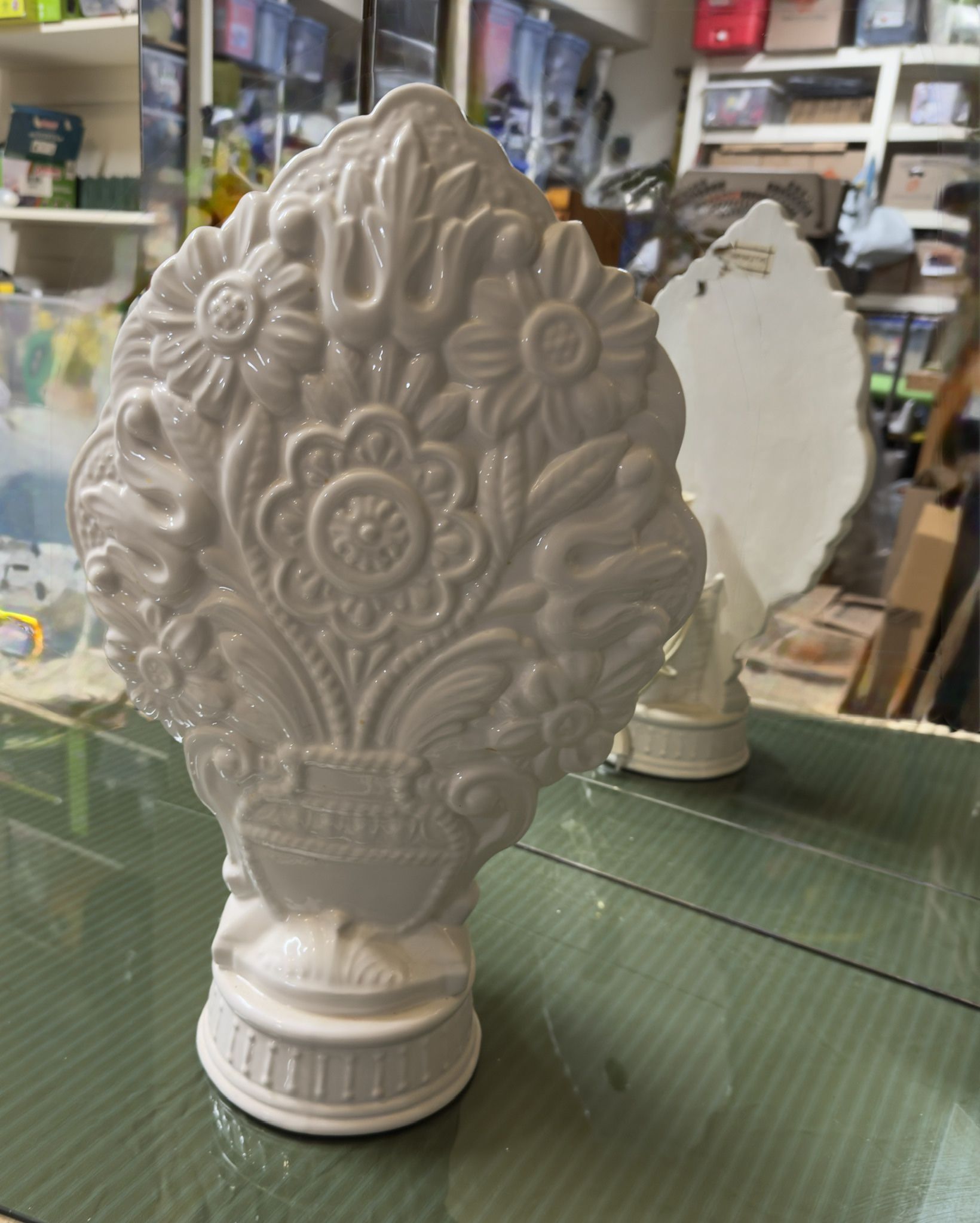 Vintage White Porcelain Lamps
