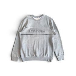 Calvin Klein Men's Sweater Heather Gray Size L NWT