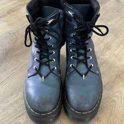 Dr. Martens Jadon II Platform Boots Blue | Women’s Size 10 | Mens Size 9