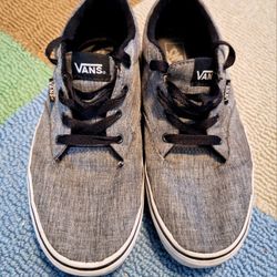 Gray Vans Size 6 Youth Skate Shoes