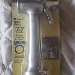 Brushed Nickel Faucet Spray Head