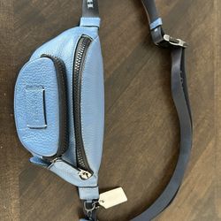 Blue Coach Belt Bag 