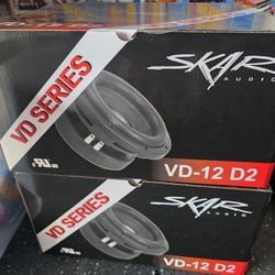 2   12" Skar Woofers
