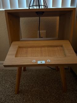 Small Tan Nightstand