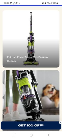Pet Hair Eraser®
Turbo Plus Vacuum Cleaner