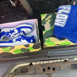 BAPE Shoes & Shirt To Match … Box Included
