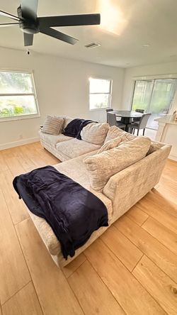Sectional light gray