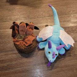 Bird Nest Finger Puppet & Dragon Puppet