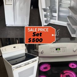 SET REFRIGERDAOR Y ESTUFA BLANCA TODO TRABAJANDO DELIVERY FREE 4 MONTHS OF WARRANTY