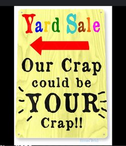 Yard Sale Saturday Oct 5th @ 115 HERRINGBONE DR. FRANKLINTON NC 27525