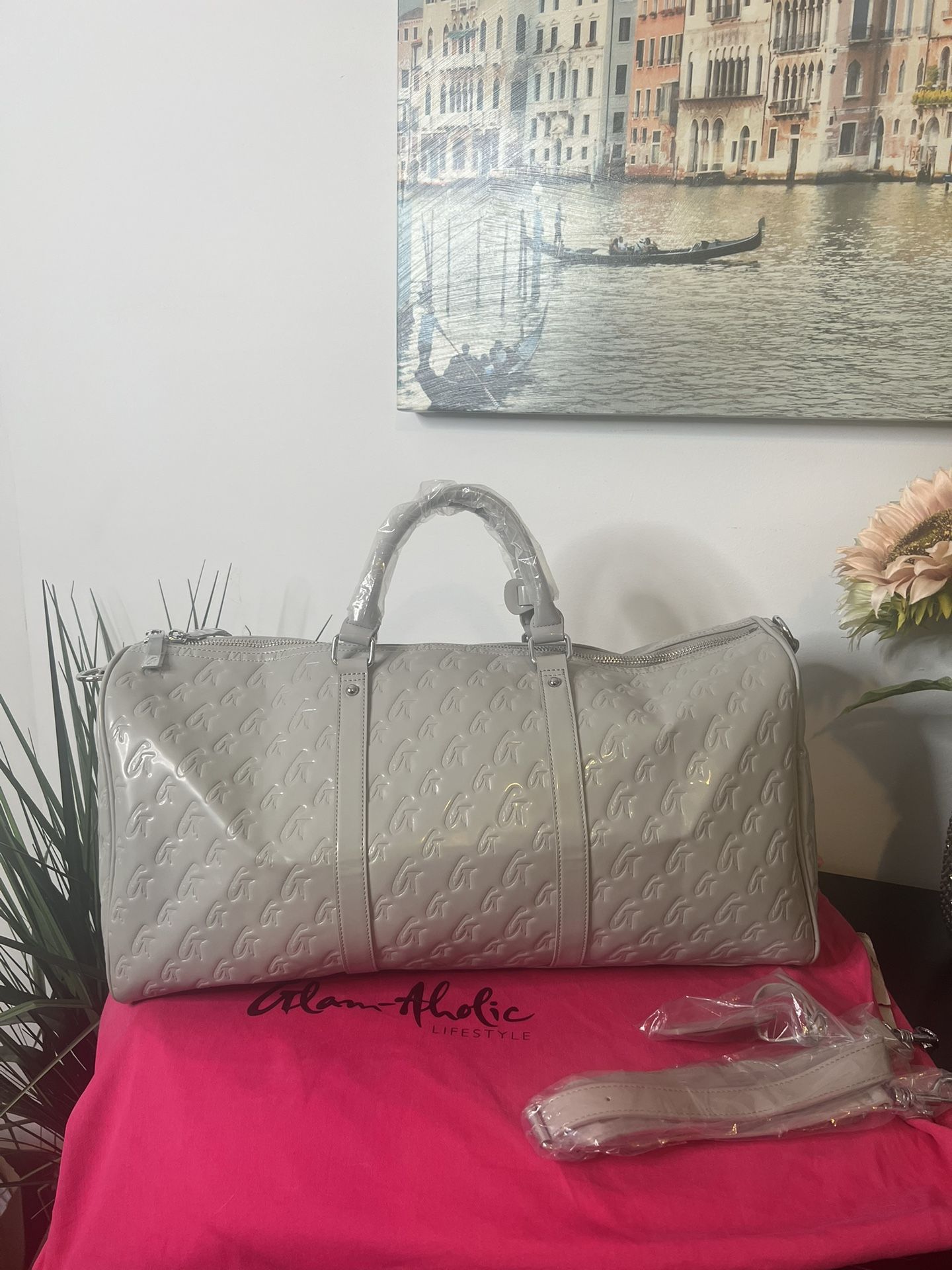 Glamaholic Lifestyle Duffle Bag Retails for (In tan) &155 selling for $50