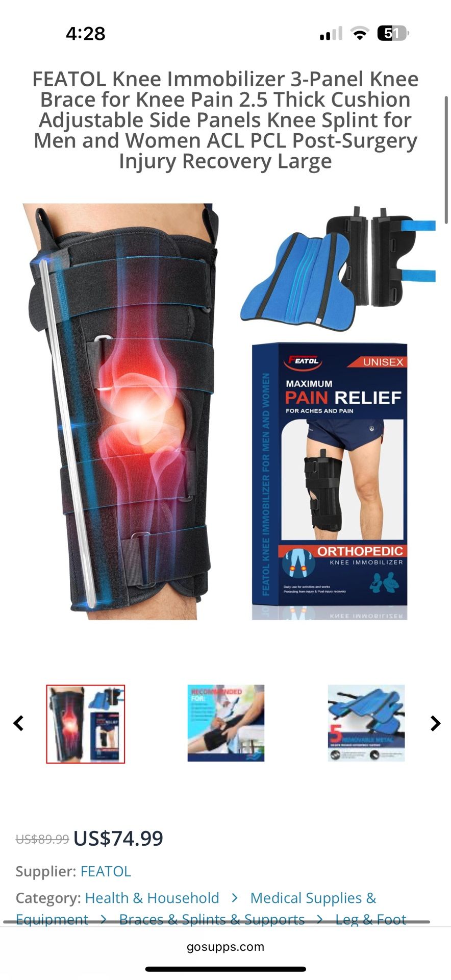 Knee Immobilizer