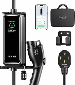 Level 2 EV Charger 40 Amp 25 FT Cables, 220-240V, J1772 NEMA 14-50 Plug, Rivian Porsche BMW Toyota Honda Chevrolet Kia