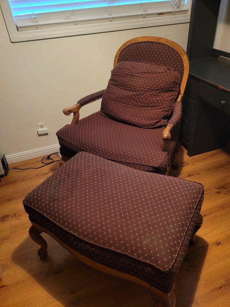 Chair and Ottoman 