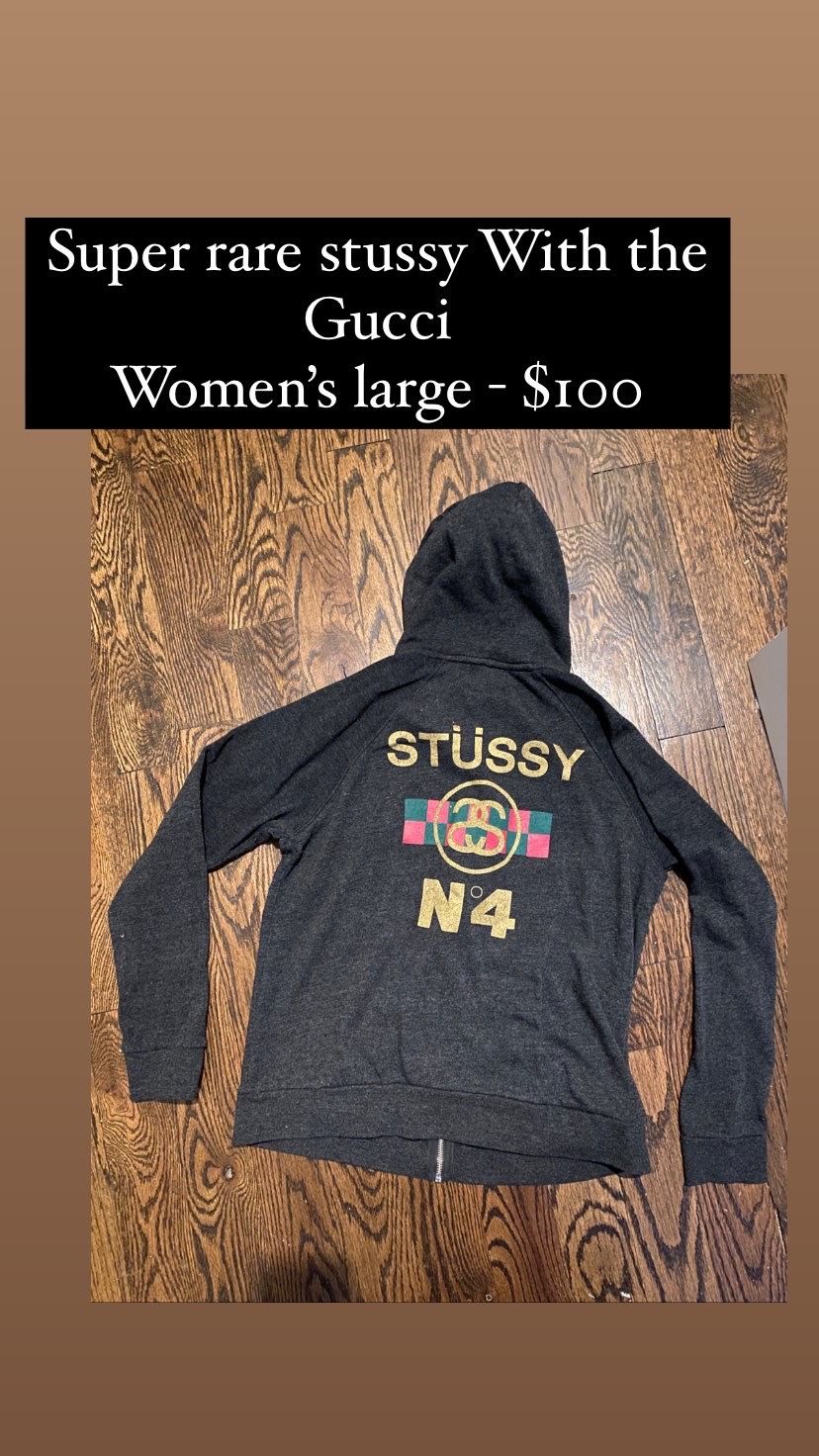 Womens Large Stussy Hoodie Rare Late 2000s 