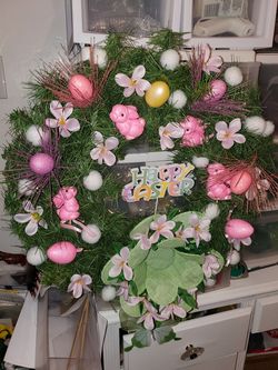 Easter Time Door Wreath