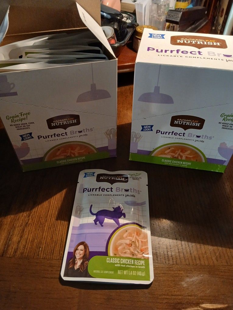 🐱 Cat Food Broths (24 Pouches) "Classic Chicken Recipe"🐱