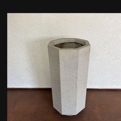One Tall 36” Deep Industrial Octagonal Geometric Commercial Fiberglass Large Planter