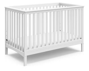 STORKCRAFT Hillcrest 4-in-1 Convertible Crib (White) - Converts to Daybed, Toddler Bed, and Full-Size Bed, Fits Standard Full-Size Crib Mattress, Adju