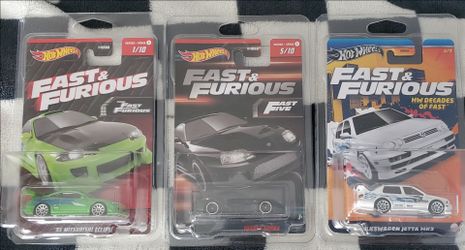 Hot Wheels fast and furious 3 car collection
