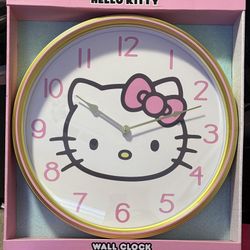 Sanrio Hello Kitty Analog Wall Clock New