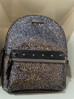 Victoria secret shiny black backpack new with tags
