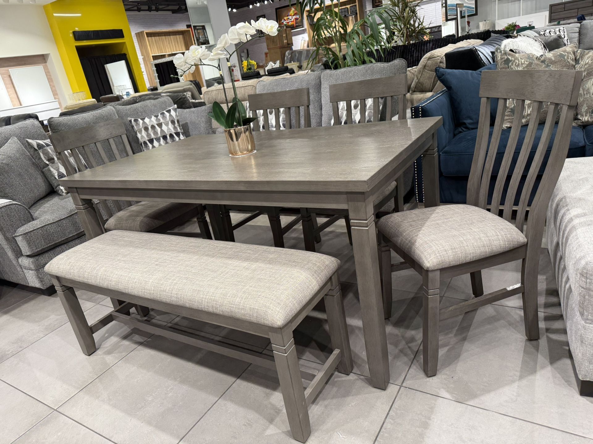 6pc Dining Set 🔥 Take It Home With Only $50 Down 