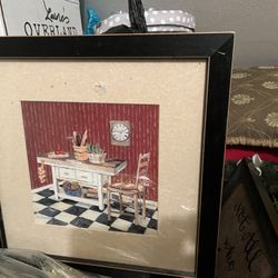 Wooden Framed Picture