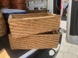 2-Large baskets with handles