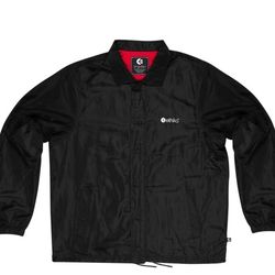 New Ethika Men's Light weight Coach Jacket Black Size XL 