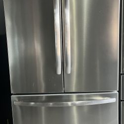 Frigidaire - 36 in. Wide 28.8 Cu. Ft. French Door Standard refrigerator with internal water dispenser- smudge proof stainless steel.