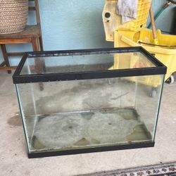 30 Gal Fish Tank With Misc