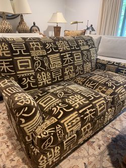 Velvet Cut Love Seat