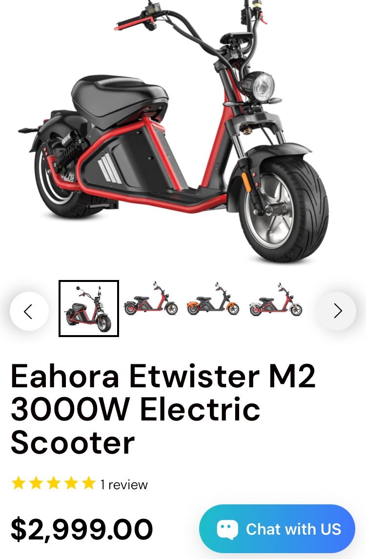 Electric Scooter 3000w. 60 Mph