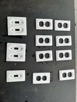 Switch Plate Covers VTG Porcelain