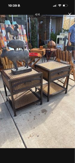 Pair of beautiful nightstands 20 wide 18 deep 24 1/2 tall
