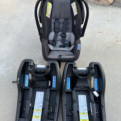 Graco Infant/baby Car Seat With 2 Bases